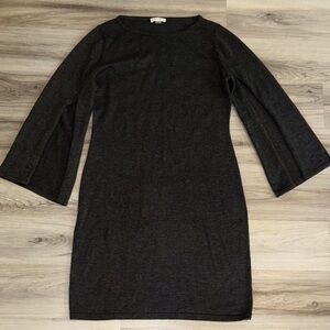 Calvin Klein Collection Dark Gray Long Sleeve sweater Dress